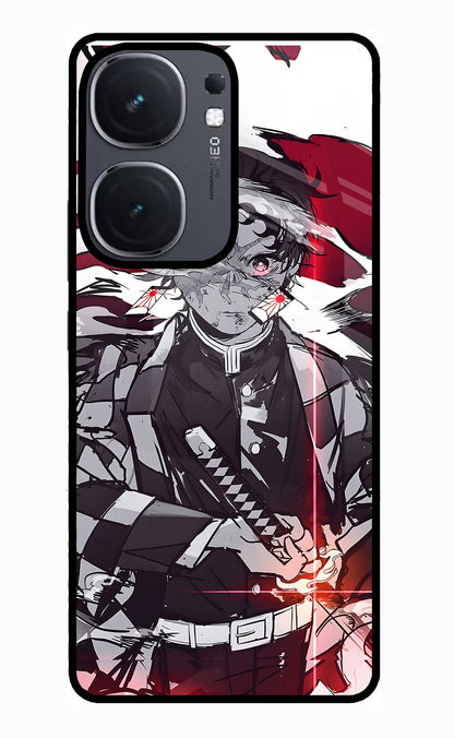 Demon Slayer iQOO Neo 9 Back Cover Glass Case - Hello Swanky