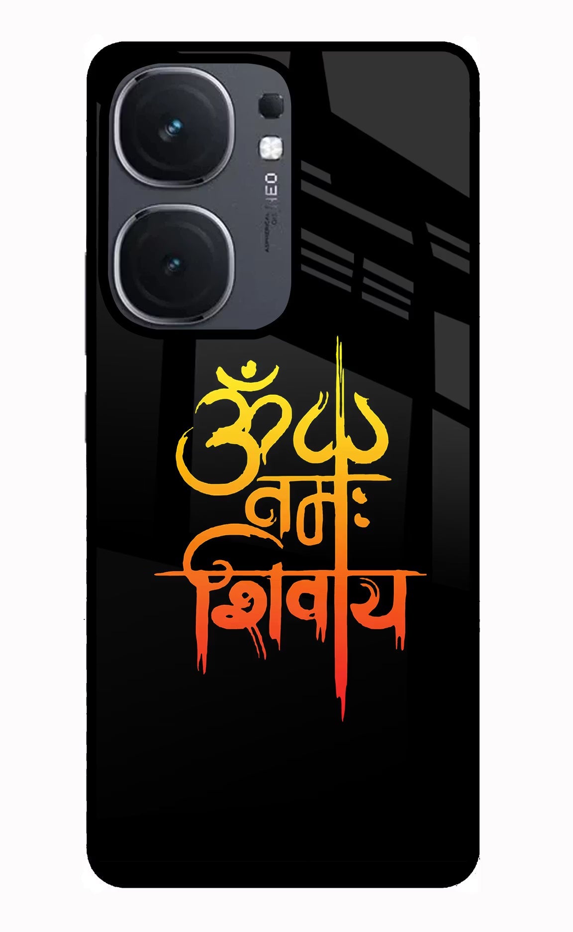 Om Namah Shivay iQOO Neo 9 Back Cover Glass Case - Hello Swanky