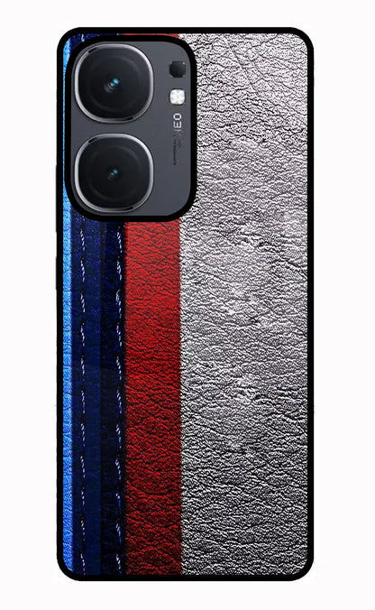 BMW Stripes iQOO Neo 9 Back Cover Glass Case - Hello Swanky