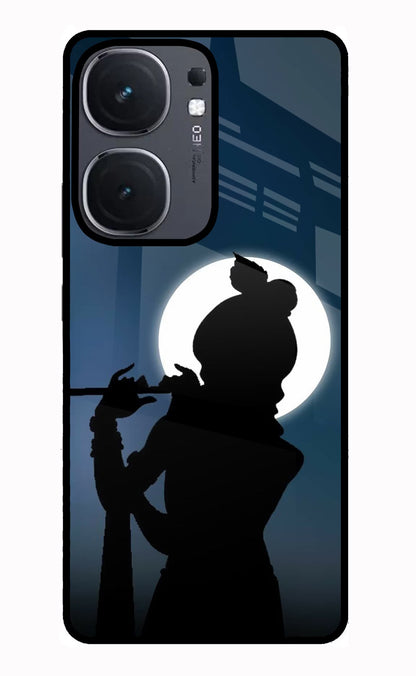 Shri Krishna Silhouette iQOO Neo 9 Back Cover Glass Case - Hello Swanky