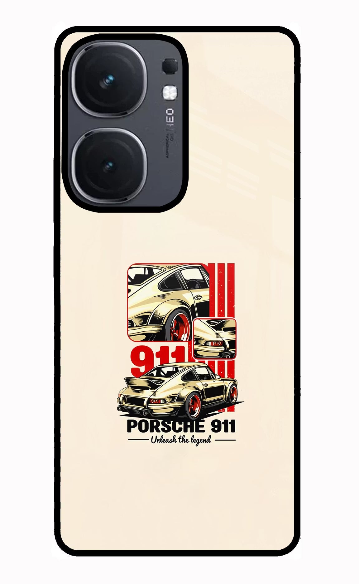 Classic Porsche 911 iQOO Neo 9 Back Cover Glass Case - Hello Swanky