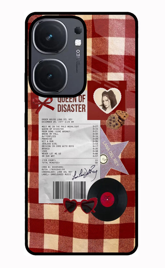 Queen of Disaster iQOO Neo 9 Back Cover Glass Case - Hello Swanky