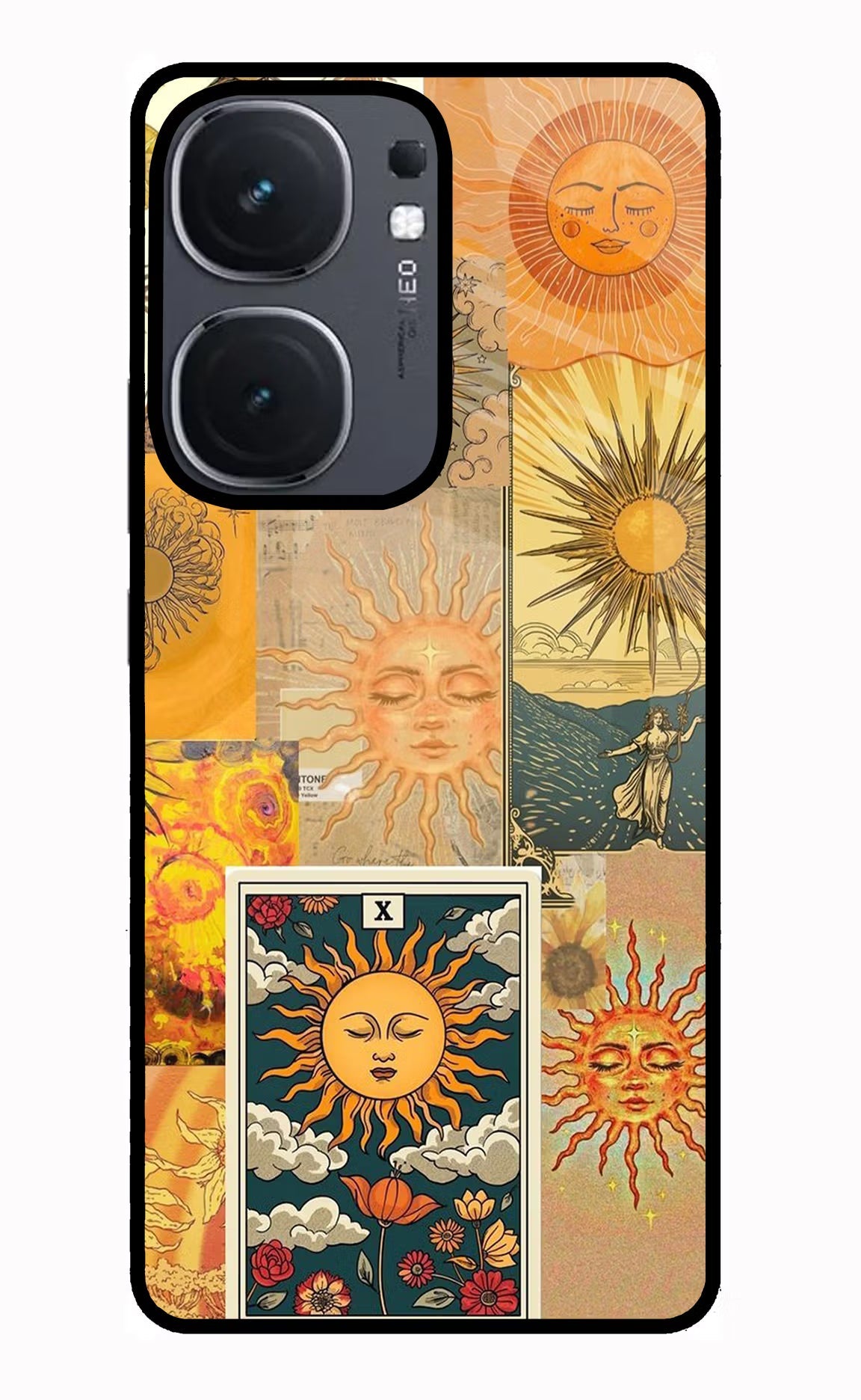 Sun iQOO Neo 9 Back Cover Glass Case - Hello Swanky