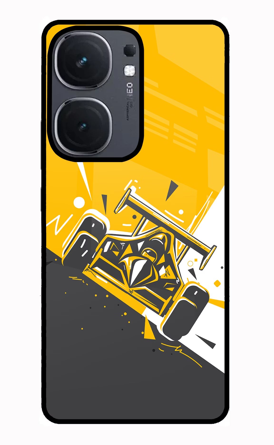 Track King iQOO Neo 9 Back Cover Glass Case - Hello Swanky