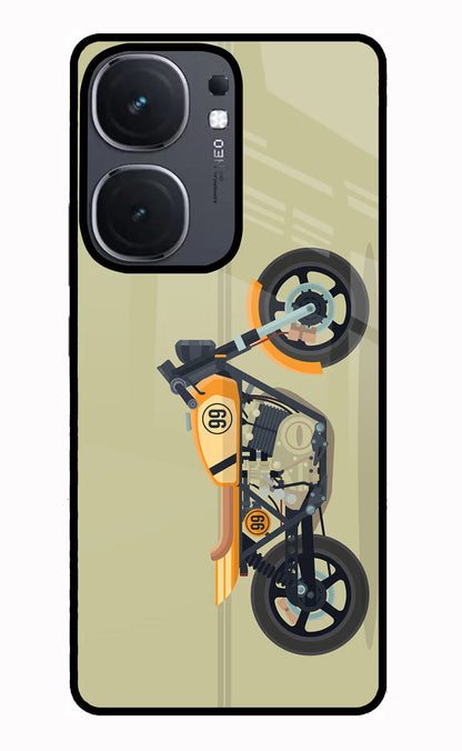 Vertical Speedster iQOO Neo 9 Back Cover Glass Case - Hello Swanky