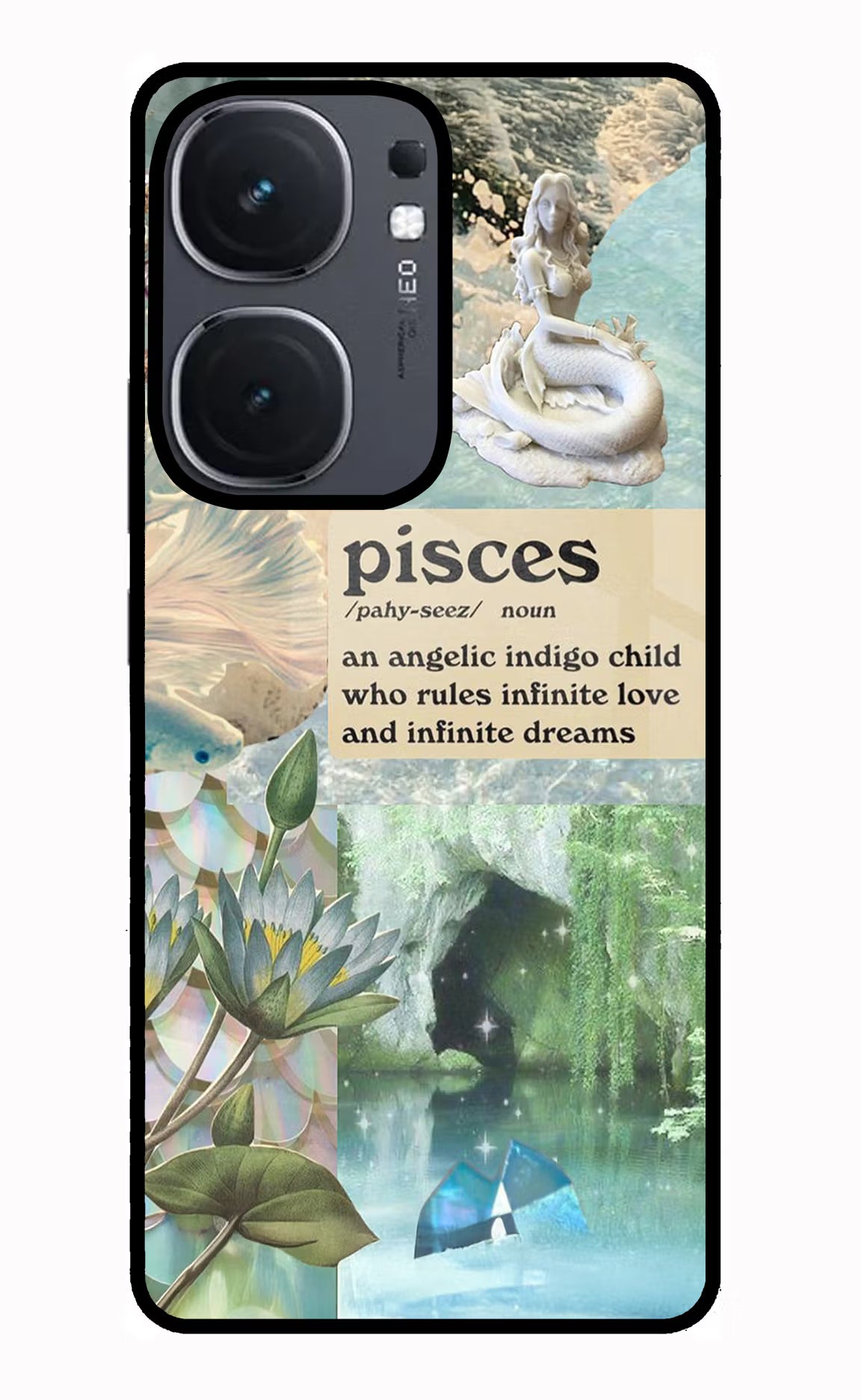 Pisces Zodiac iQOO Neo 9 Back Cover Glass Case - Hello Swanky
