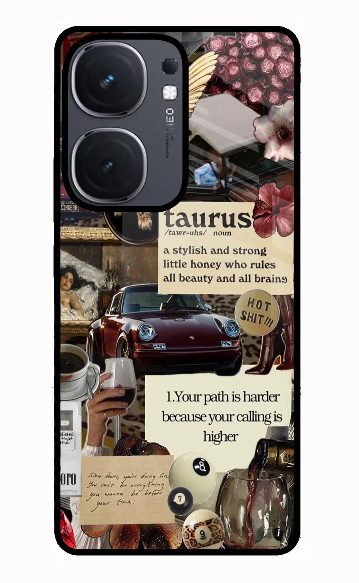 Taurus Zodiac iQOO Neo 9 Back Cover Glass Case - Hello Swanky