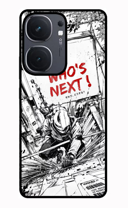 Who's Next iQOO Neo 9 Back Cover Glass Case - Hello Swanky