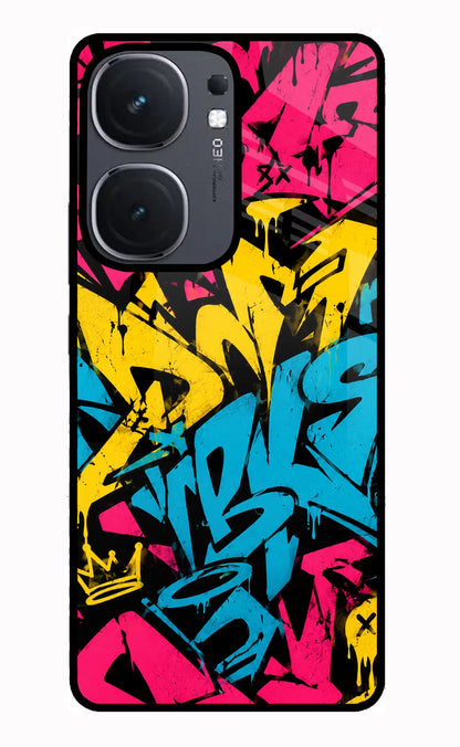 Graffiti Vibe iQOO Neo 9 Back Cover Glass Case - Hello Swanky
