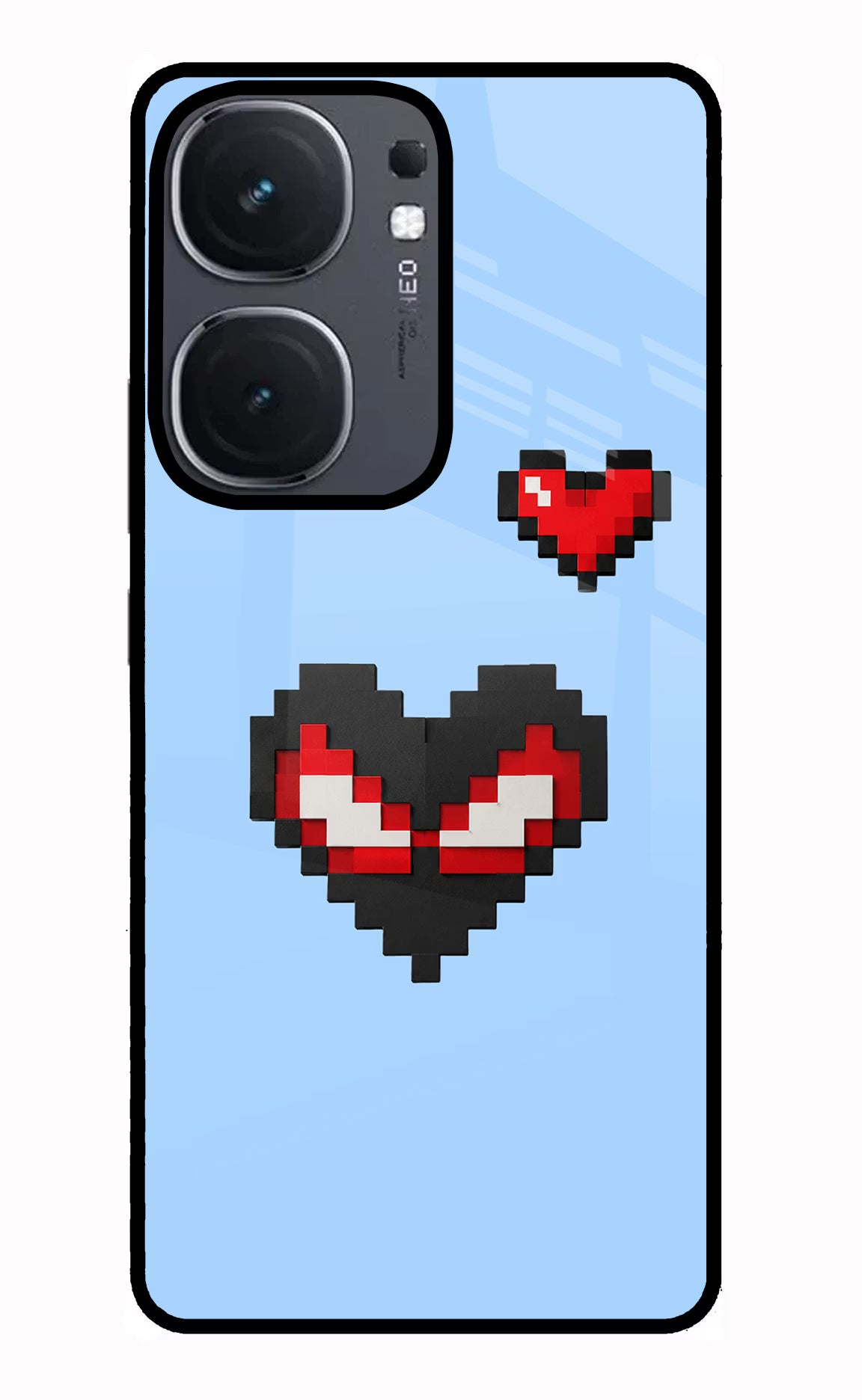 Peter Heart iQOO Neo 9 Back Cover Glass Case - Hello Swanky