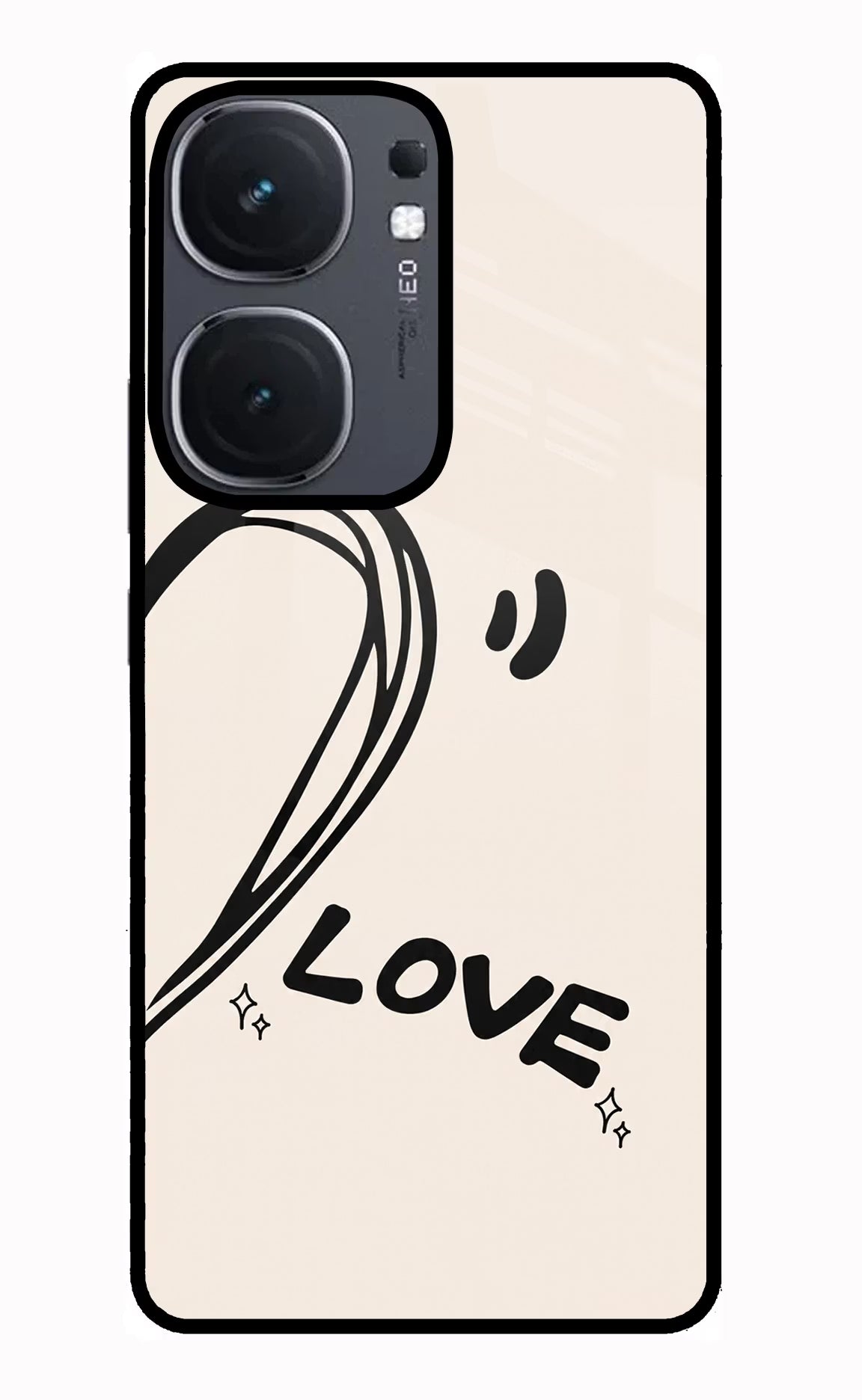 Soul Line iQOO Neo 9 Back Cover Glass Case - Hello Swanky