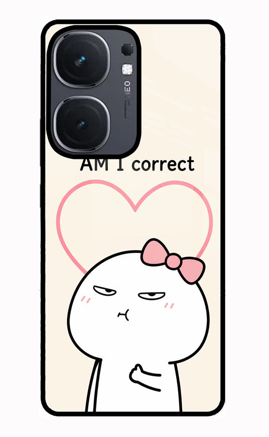 Always Right iQOO Neo 9 Back Cover Glass Case - Hello Swanky