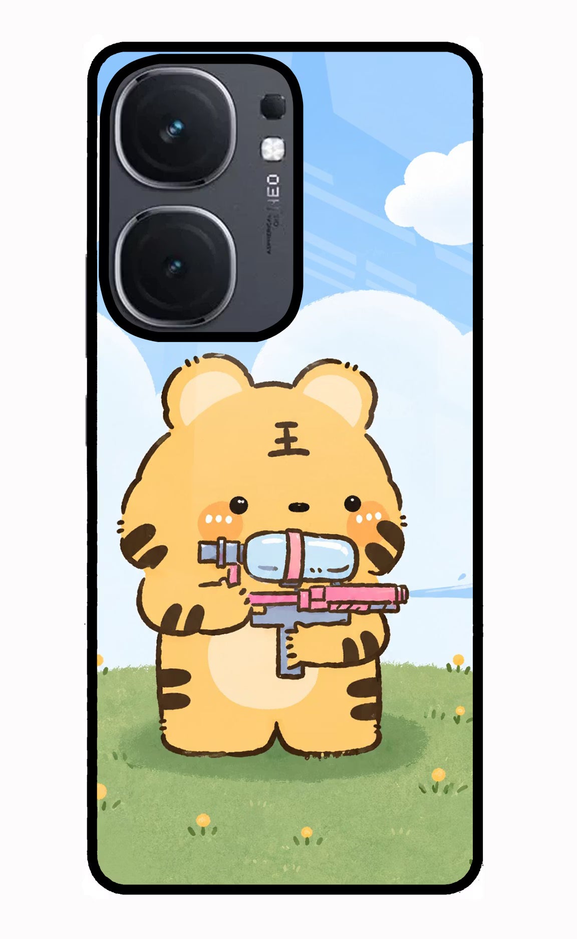 Tiger Treat iQOO Neo 9 Back Cover Glass Case - Hello Swanky