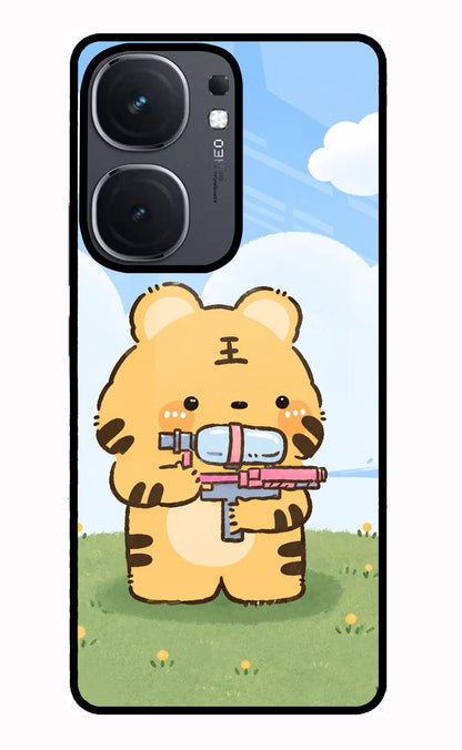 Tiger Treat iQOO Neo 9 Back Cover Glass Case - Hello Swanky