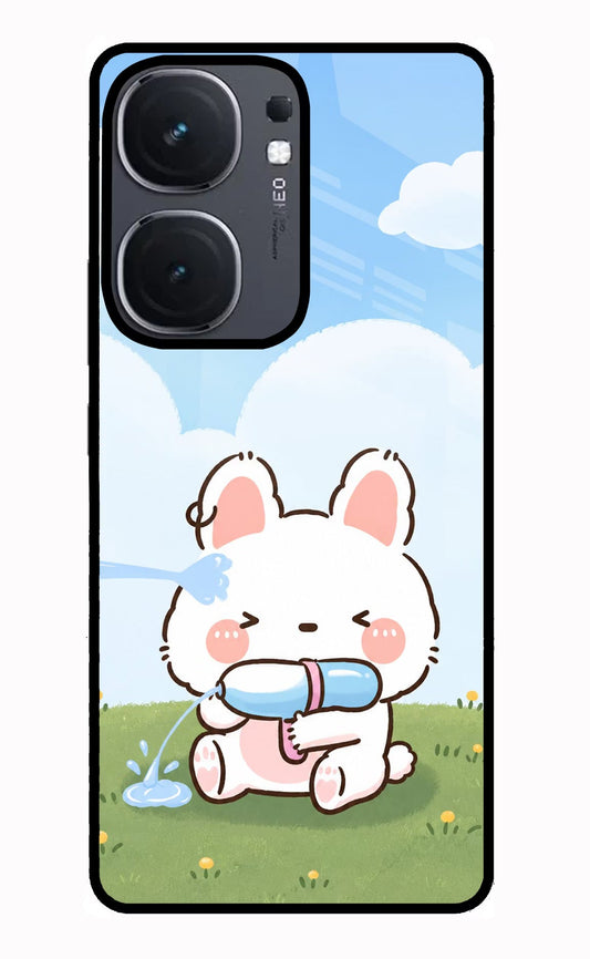 Bunny Treat iQOO Neo 9 Back Cover Glass Case - Hello Swanky