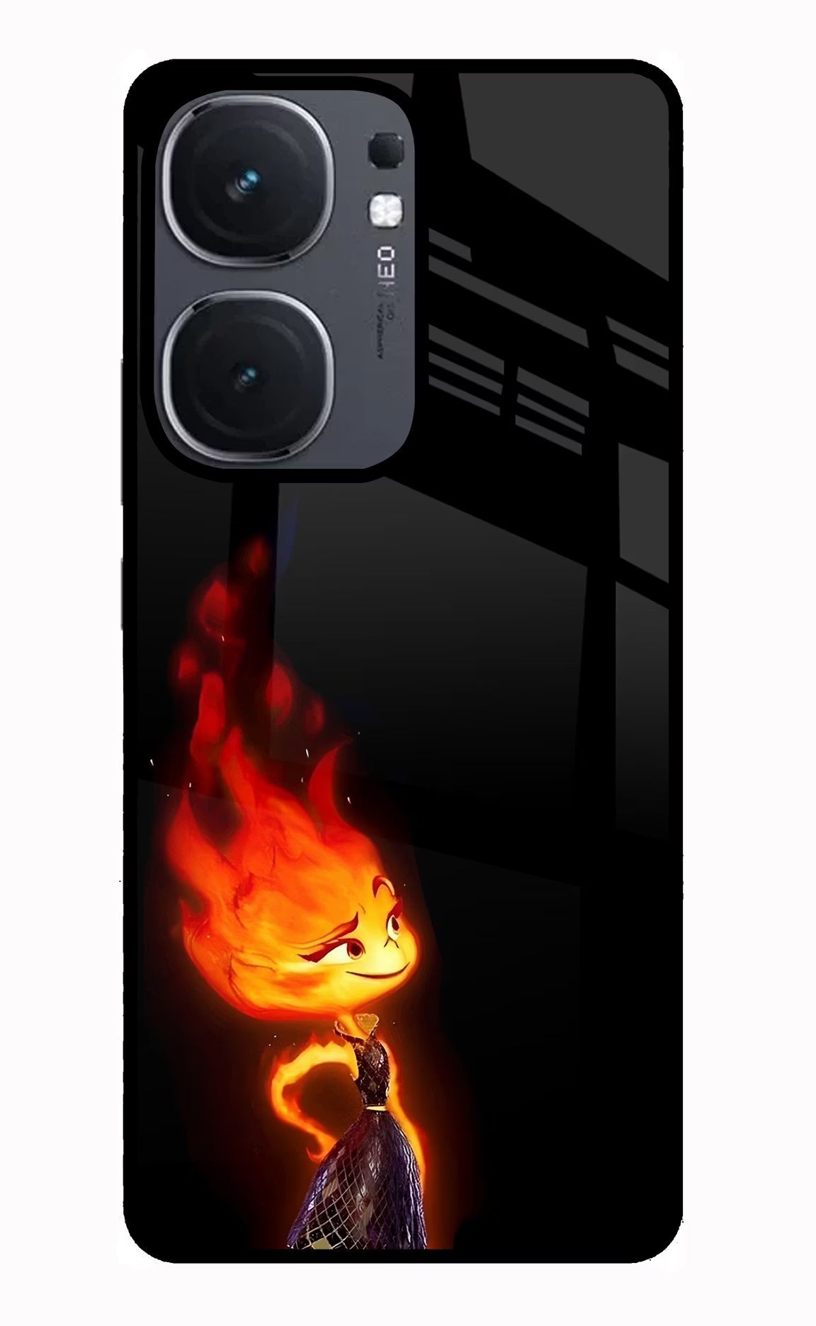 Ember Flame iQOO Neo 9 Back Cover Glass Case - Hello Swanky
