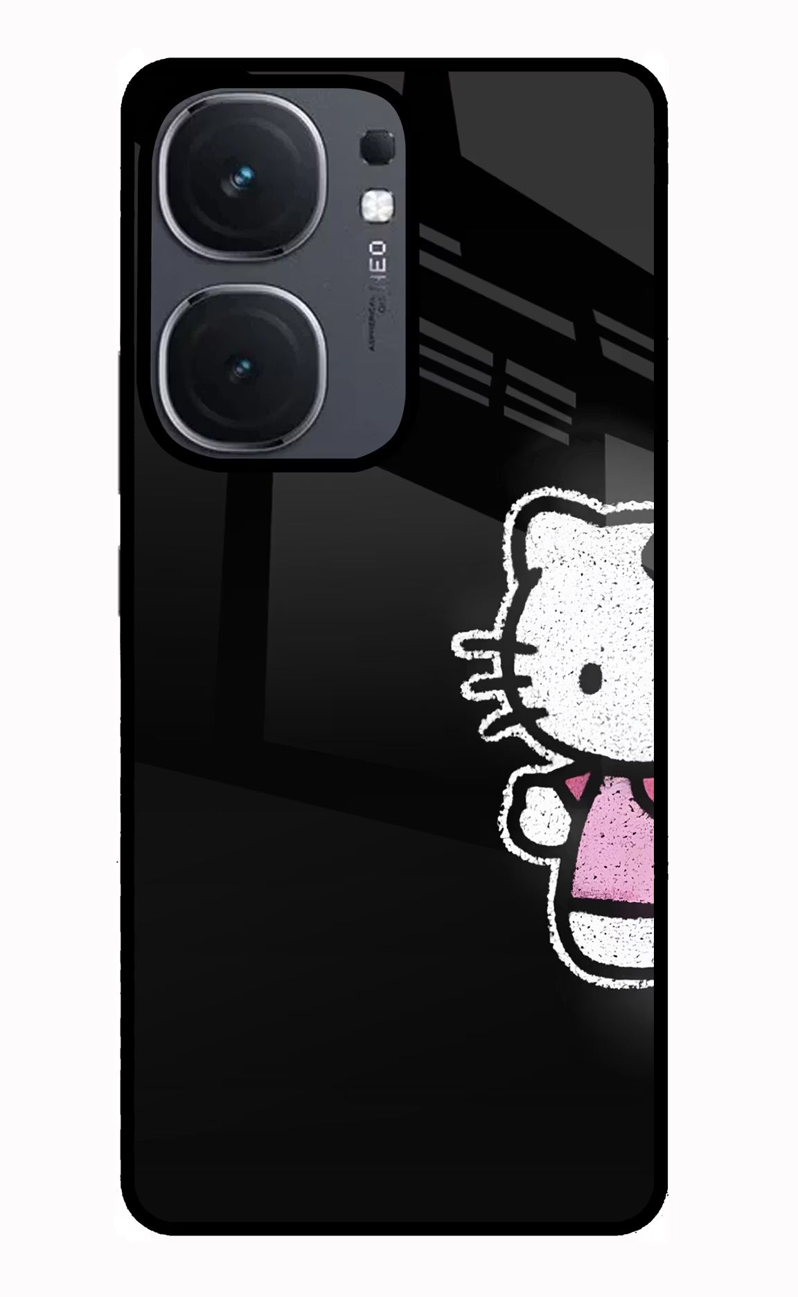 Kitty Charm iQOO Neo 9 Back Cover Glass Case - Hello Swanky