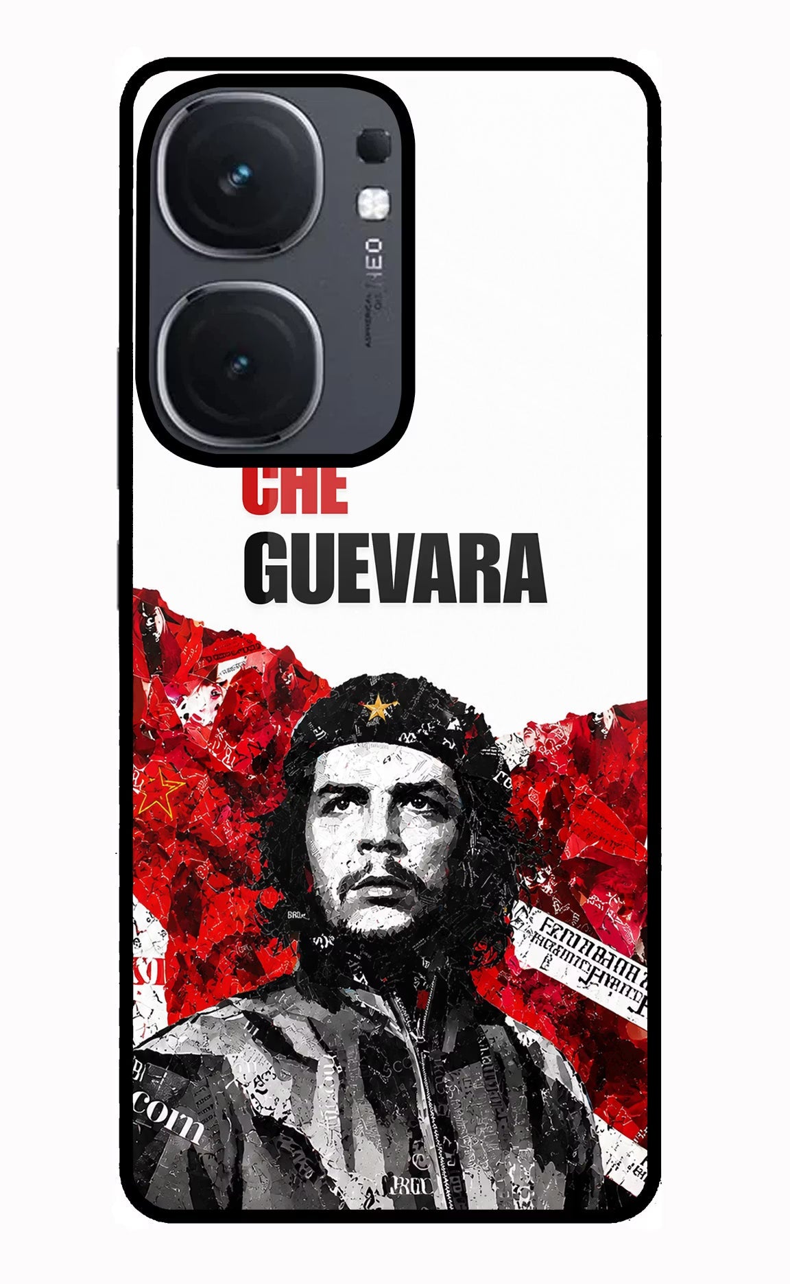 Che Guevara Revolution iQOO Neo 9 Back Cover Glass Case - Hello Swanky
