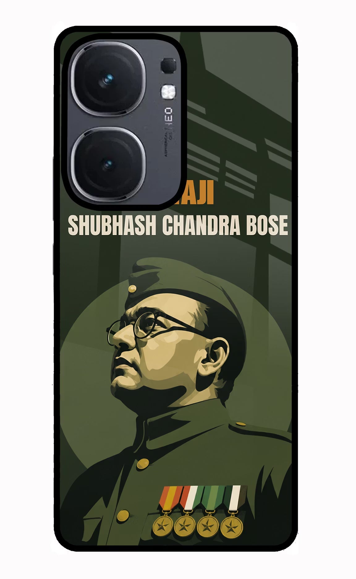 Netaji Legacy iQOO Neo 9 Back Cover Glass Case - Hello Swanky