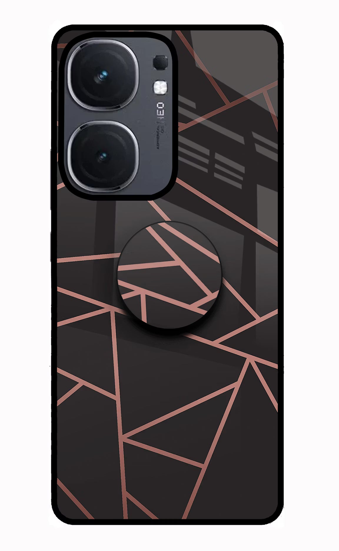 Geometric Pattern iQOO Neo 9 Back Cover Glass Case - Hello Swanky