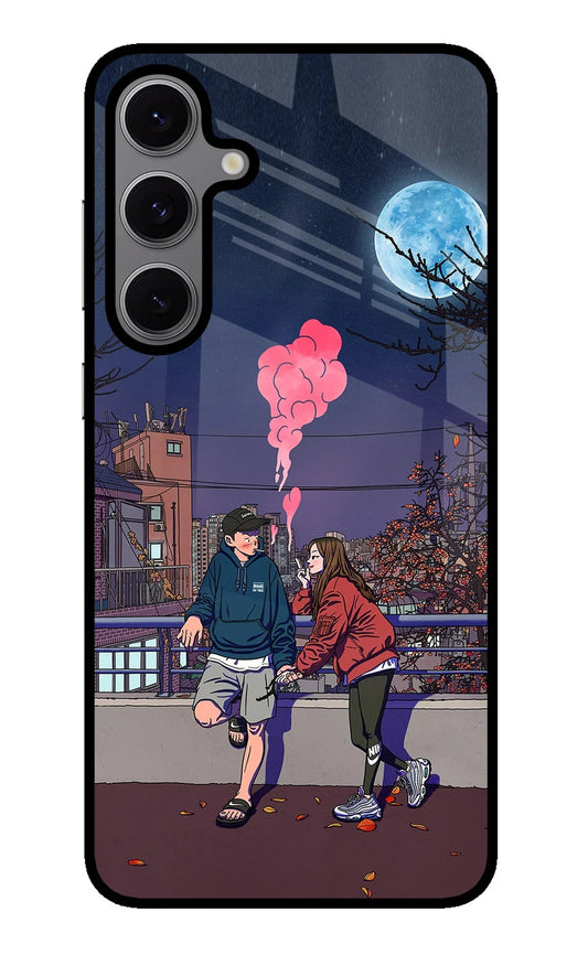 Chilling Couple Samsung S24 FE 5G Glass Case