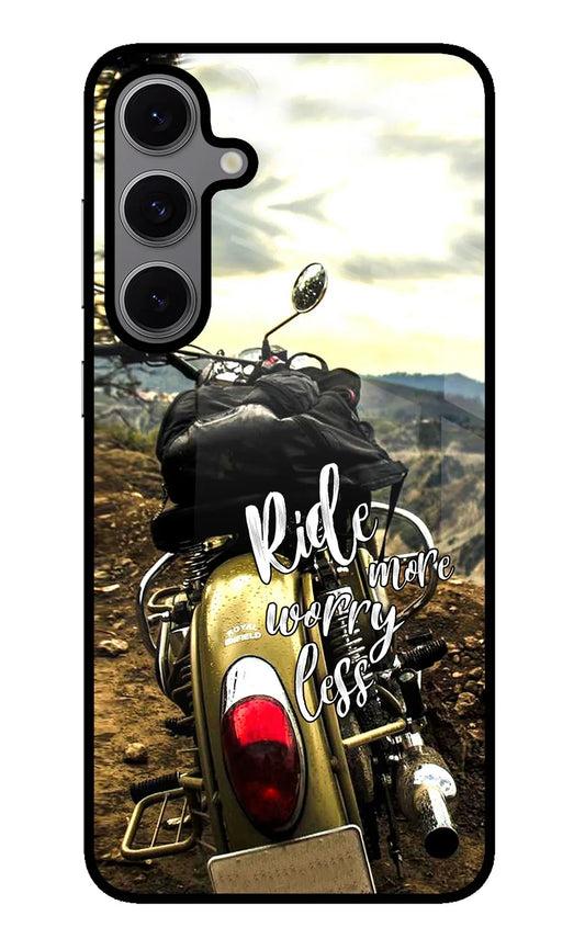 Ride More Worry Less Samsung S24 FE 5G Glass Case