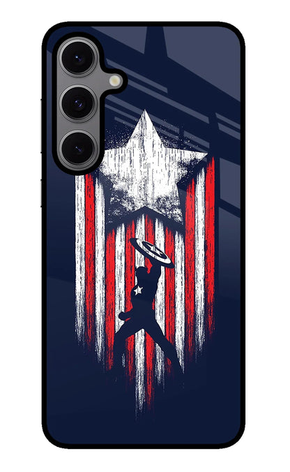 Captain America Marvel Art Samsung S24 FE 5G Back Cover
