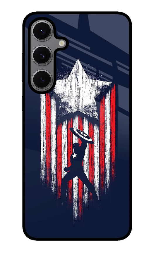 Captain America Marvel Art Samsung S24 FE 5G Back Cover