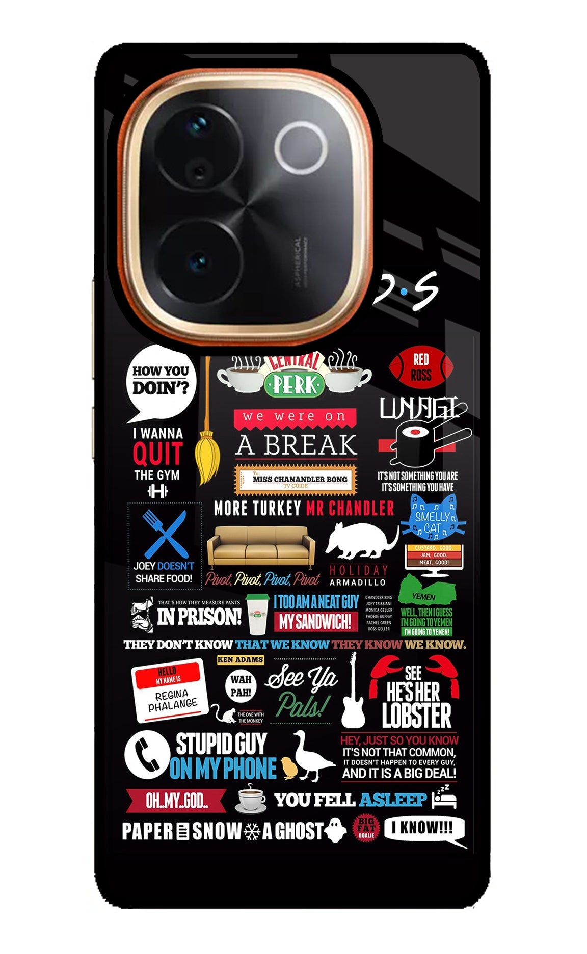 FRIENDS Vivo T3 Pro 5G Back Cover