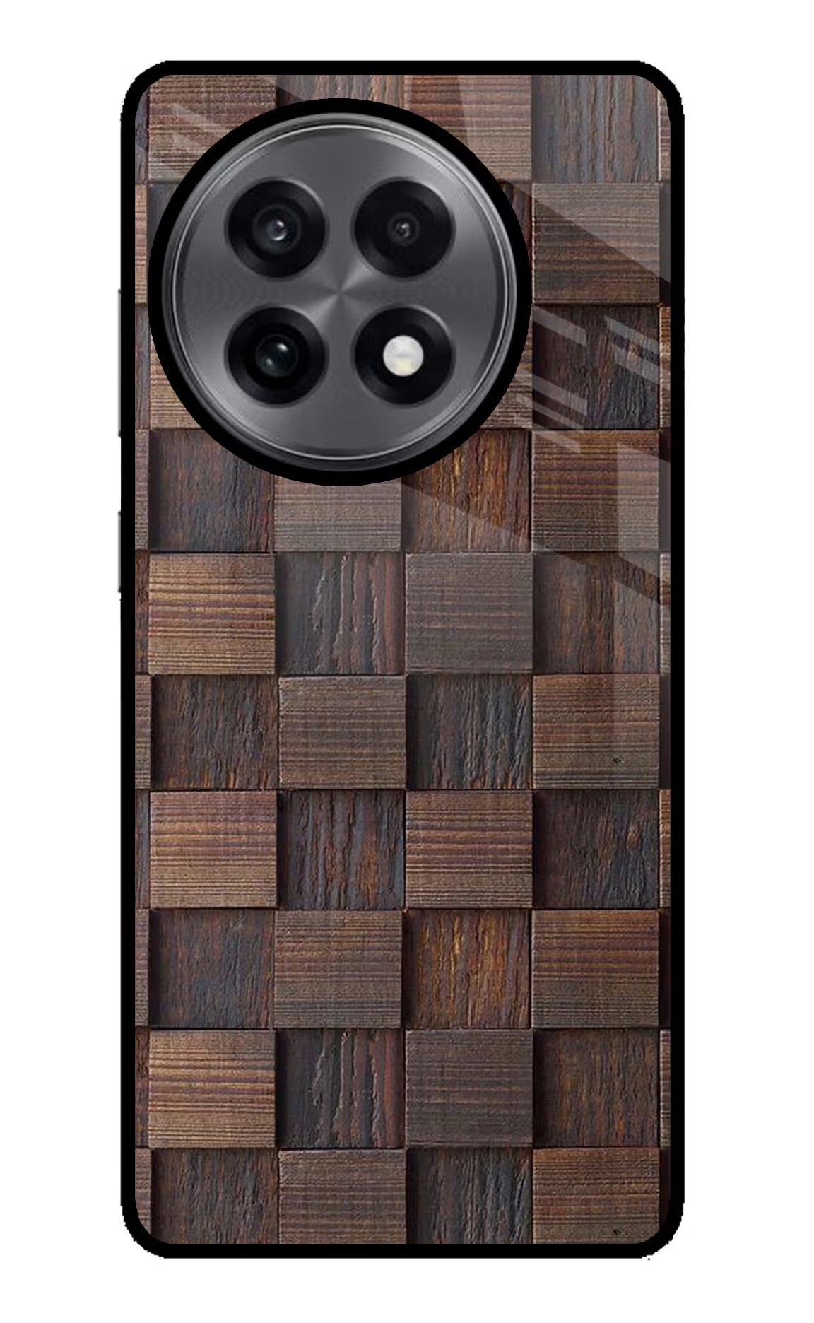 Wooden Cube Design OnePlus 13R Back Cover