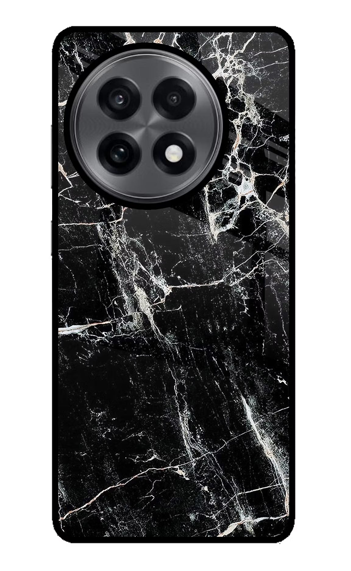 Black Marble Texture OnePlus 13R Back Cover