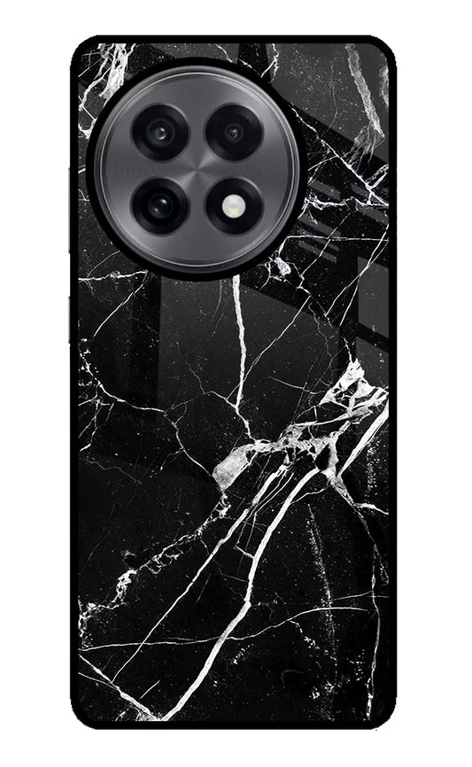 Black Marble Pattern OnePlus 13R Back Cover