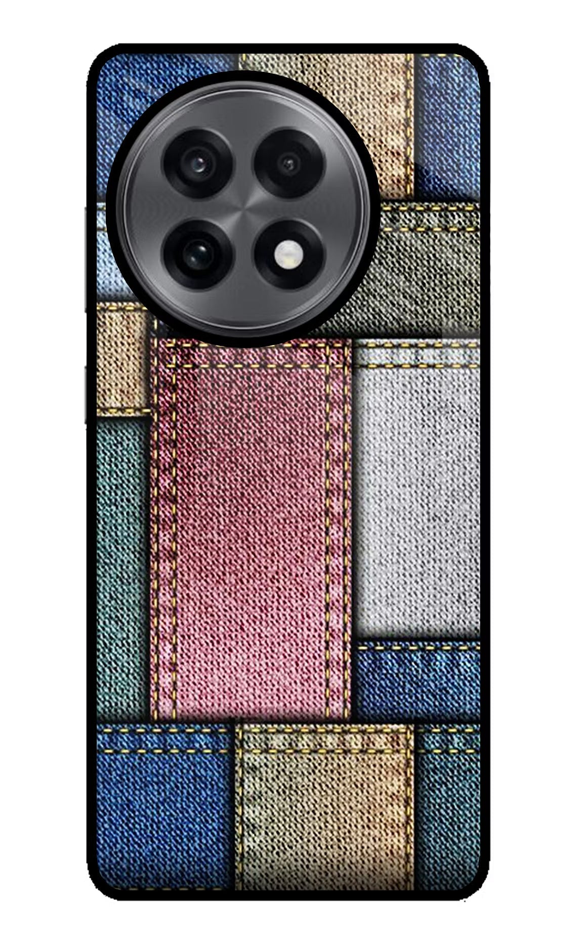 Multicolor Jeans OnePlus 13R Glass Case
