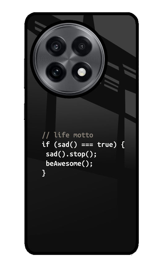 Life Motto Code OnePlus 13R Back Cover