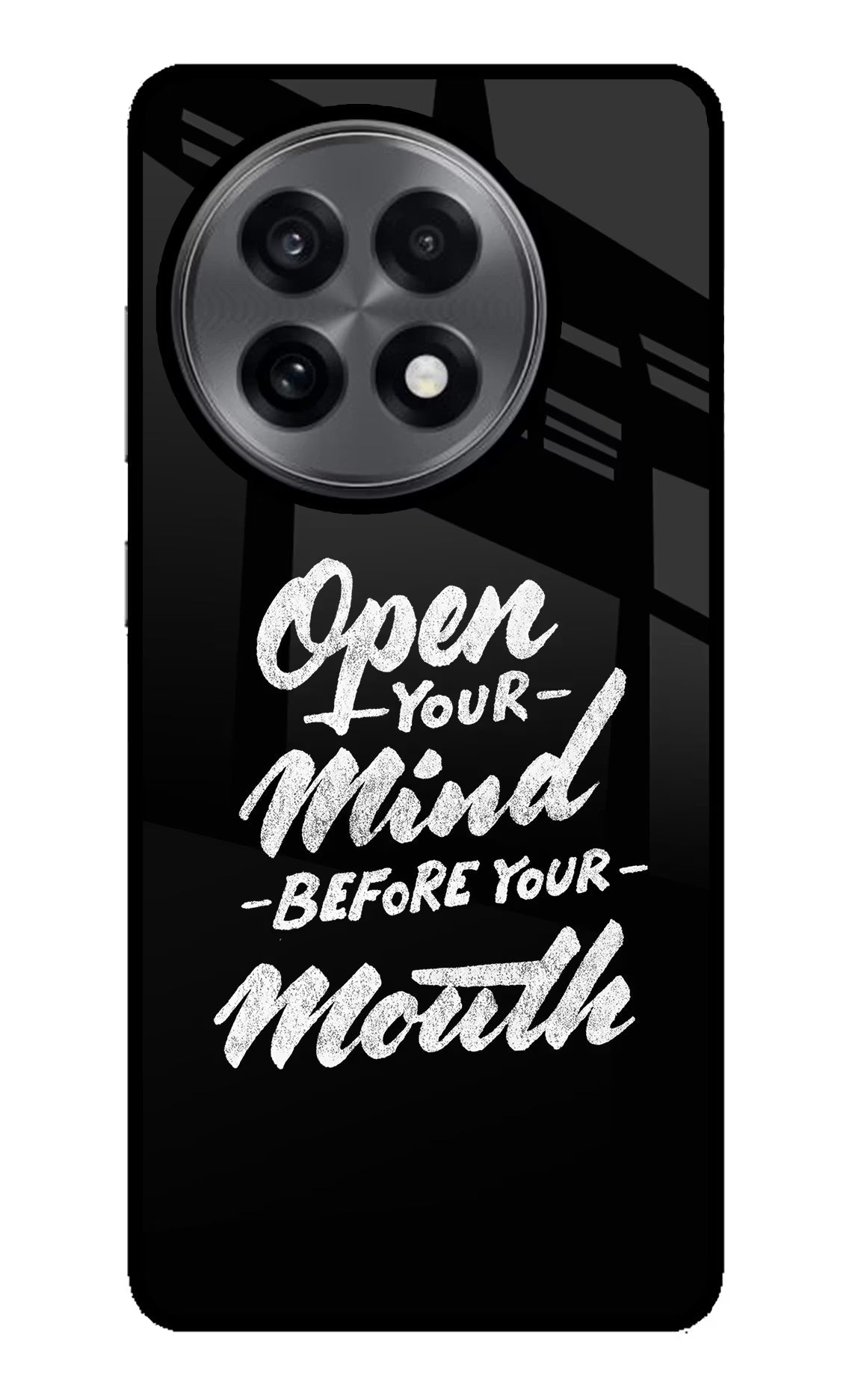 Open Your Mind Before Your Mouth OnePlus 13R Back Cover