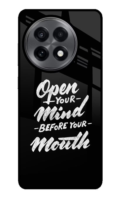 Open Your Mind Before Your Mouth OnePlus 13R Back Cover