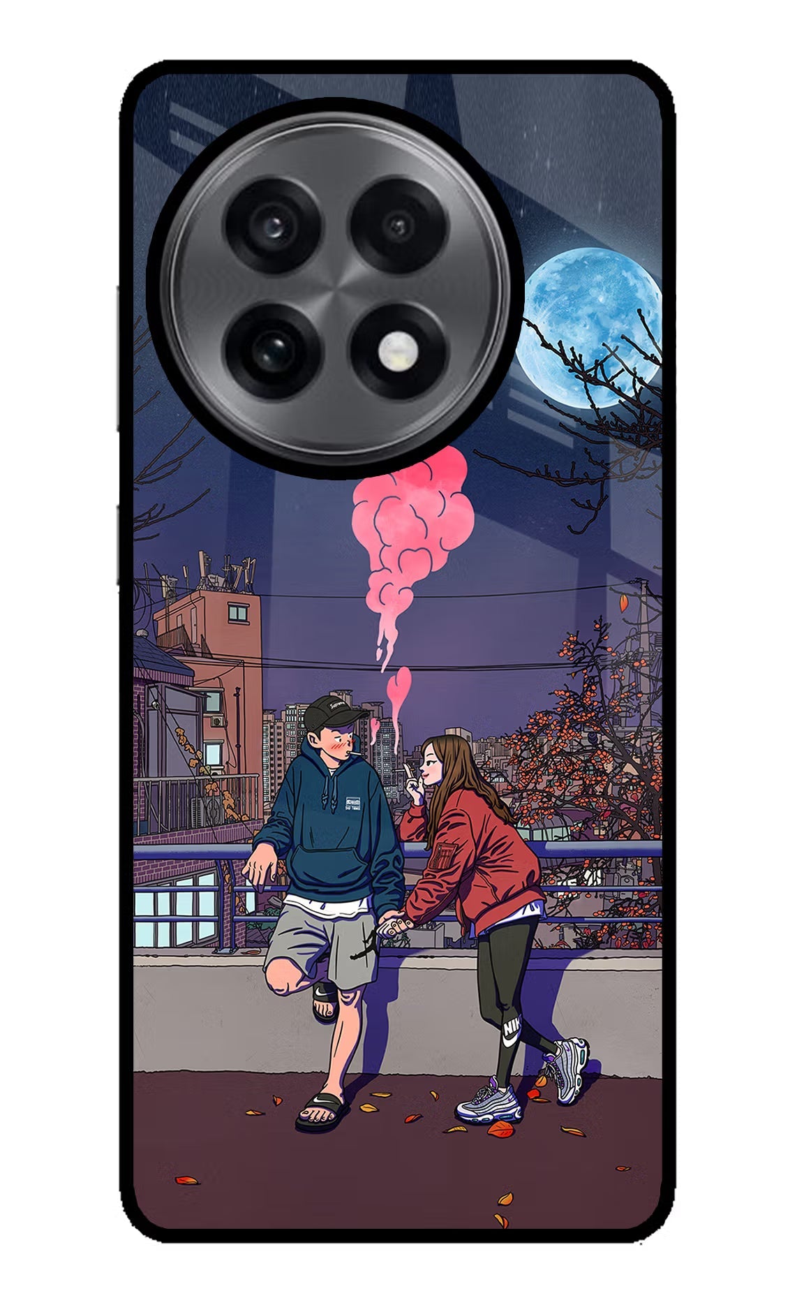 Chilling Couple OnePlus 13R Glass Case