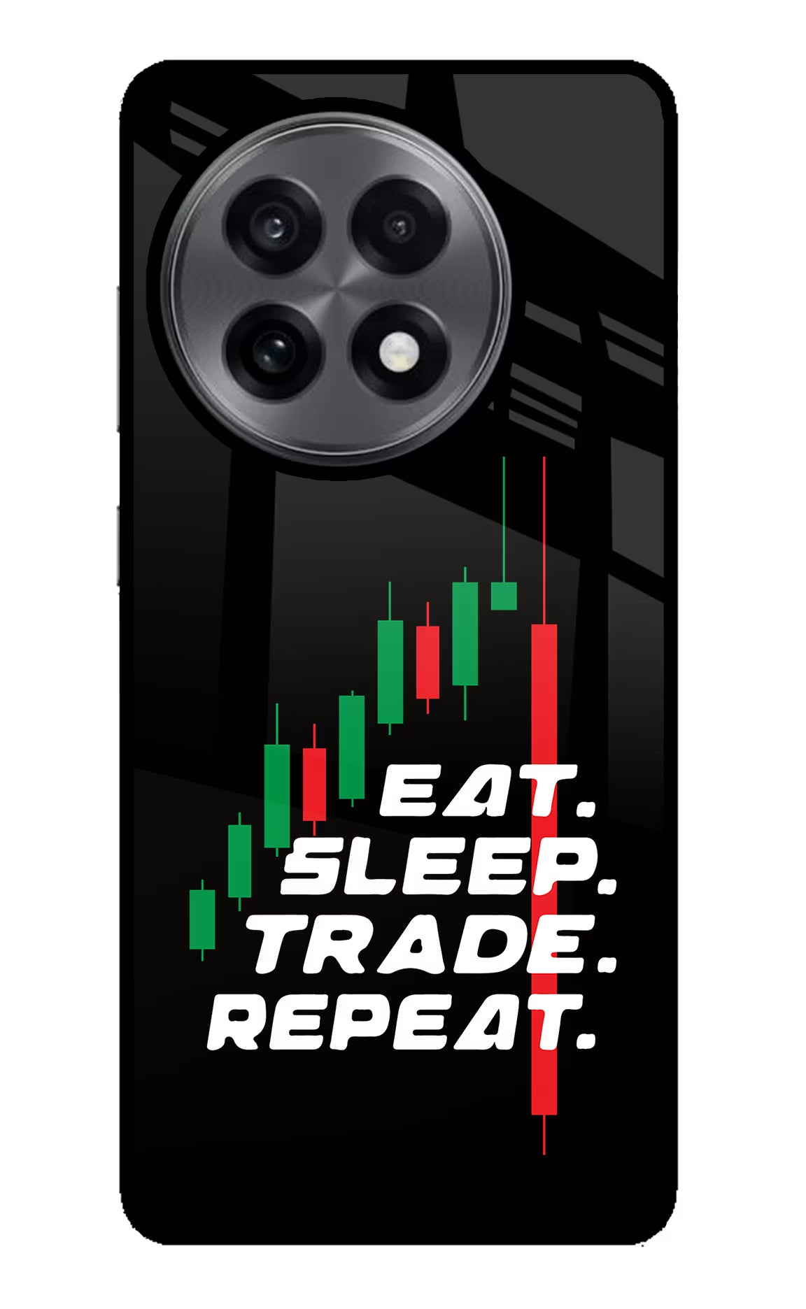 Eat Sleep Trade Repeat OnePlus 13R Back Cover