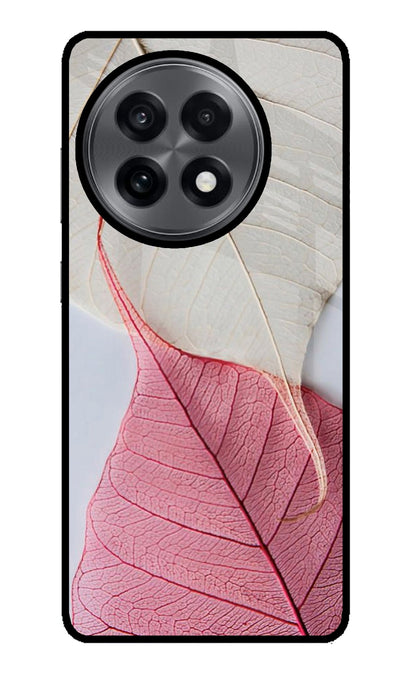 White Pink Leaf OnePlus 13R Back Cover