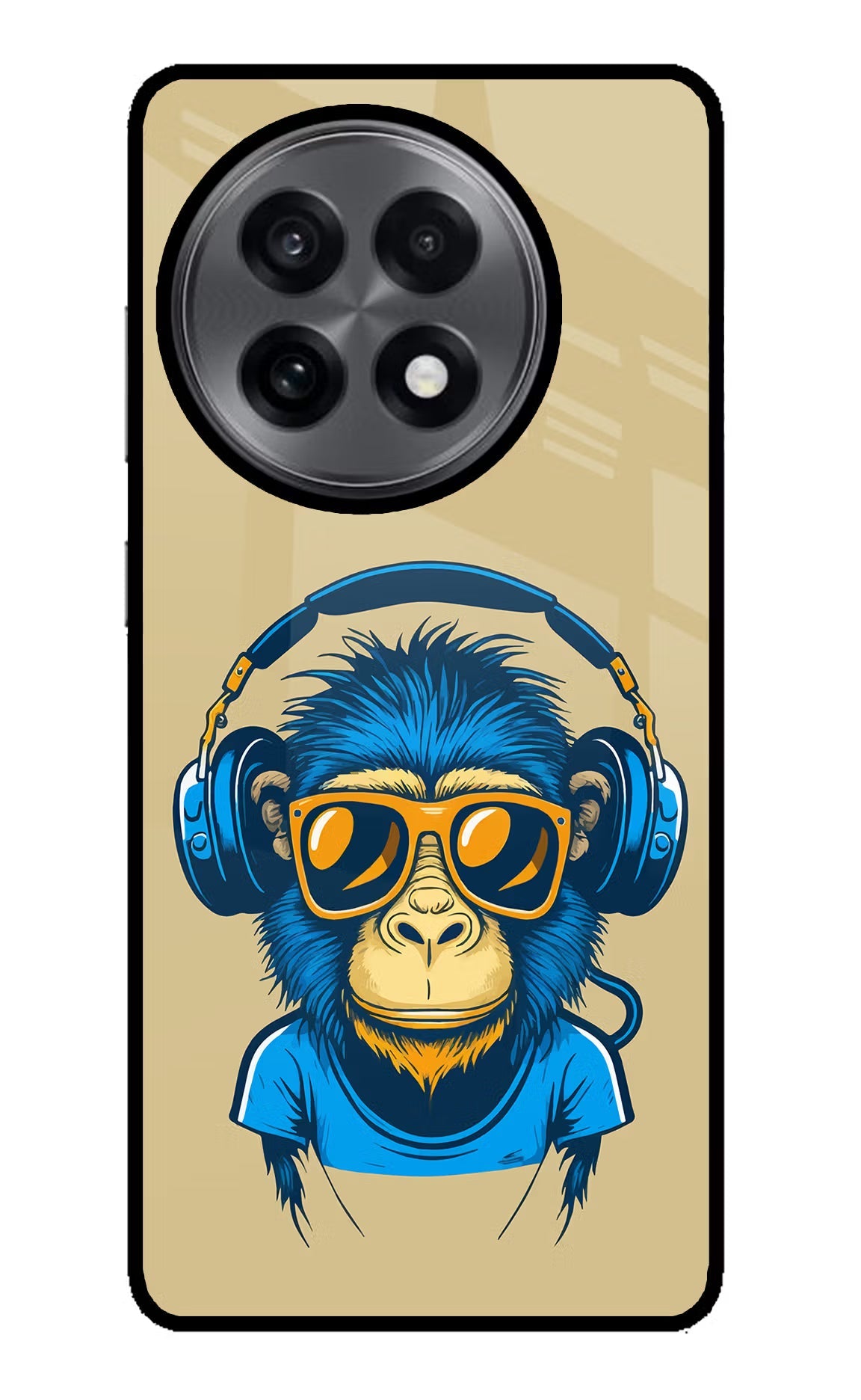 Monkey Headphone OnePlus 13R Glass Case