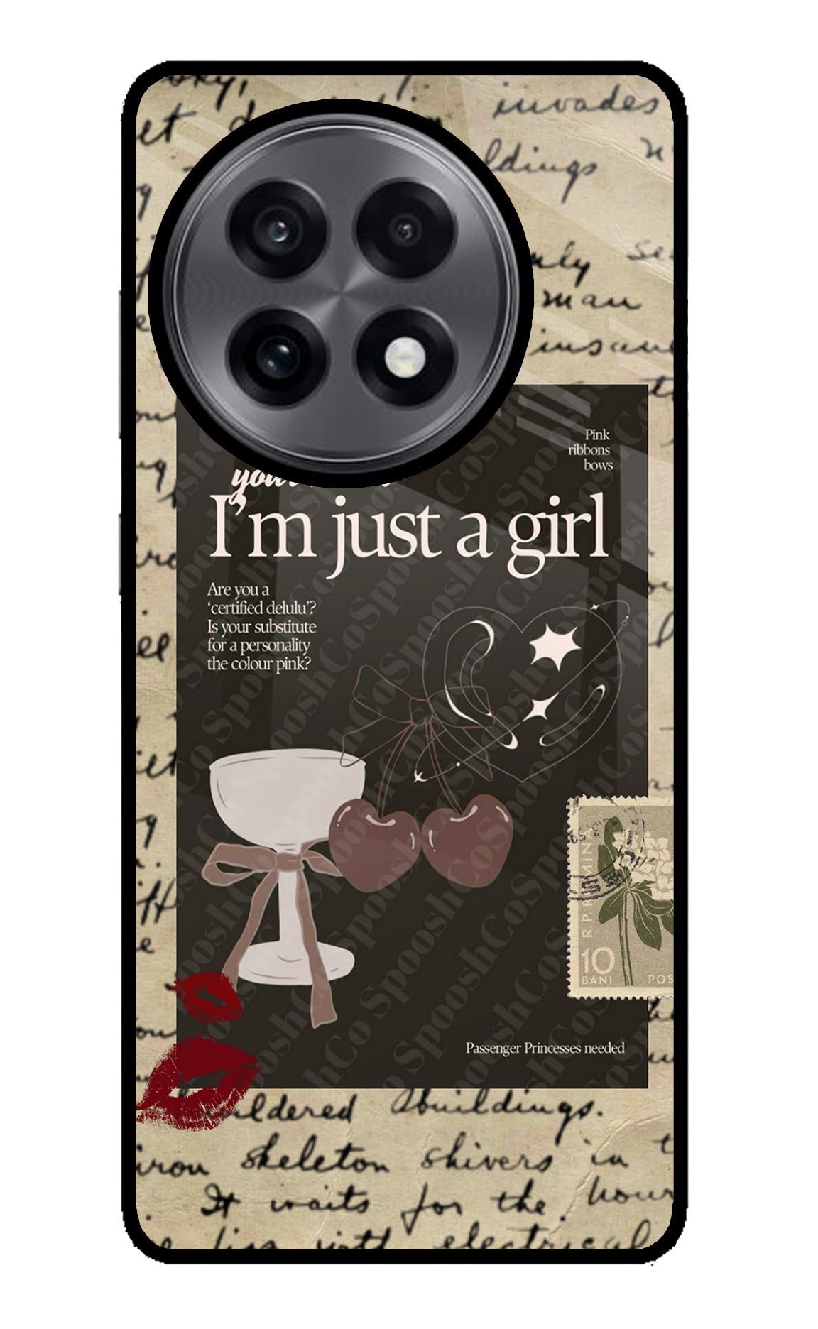 I am just a girl OnePlus 13R Back Cover