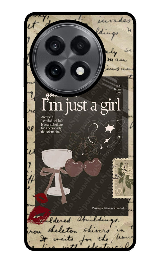 I am just a girl OnePlus 13R Back Cover