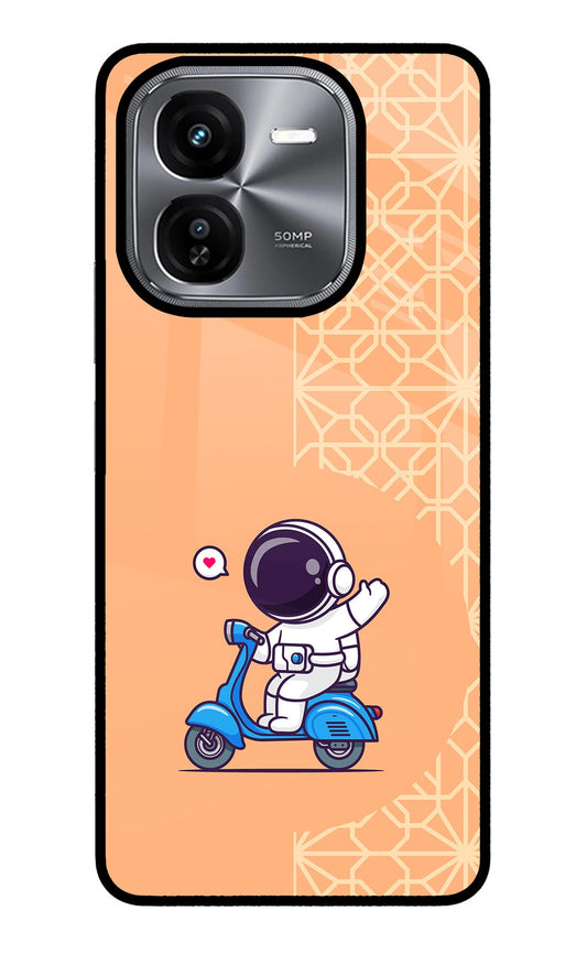 Cute Astronaut Riding iQOO Z9X Back Cover