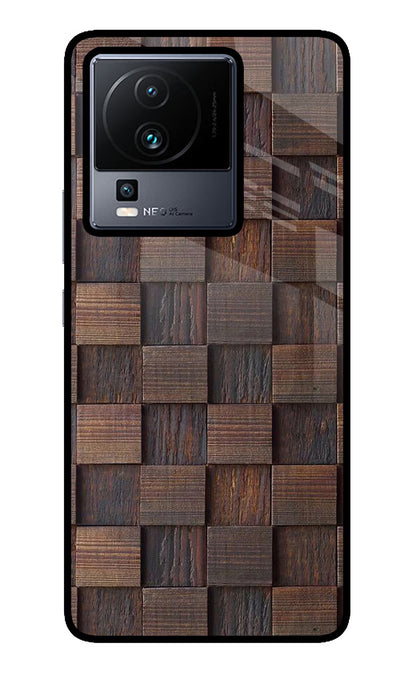 Wooden Cube Design iQOO Neo 7 Pro Back Cover Glass Case - Hello Swanky