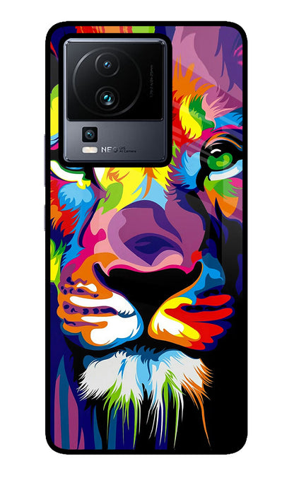 Lion iQOO Neo 7 Pro Back Cover Glass Case - Hello Swanky