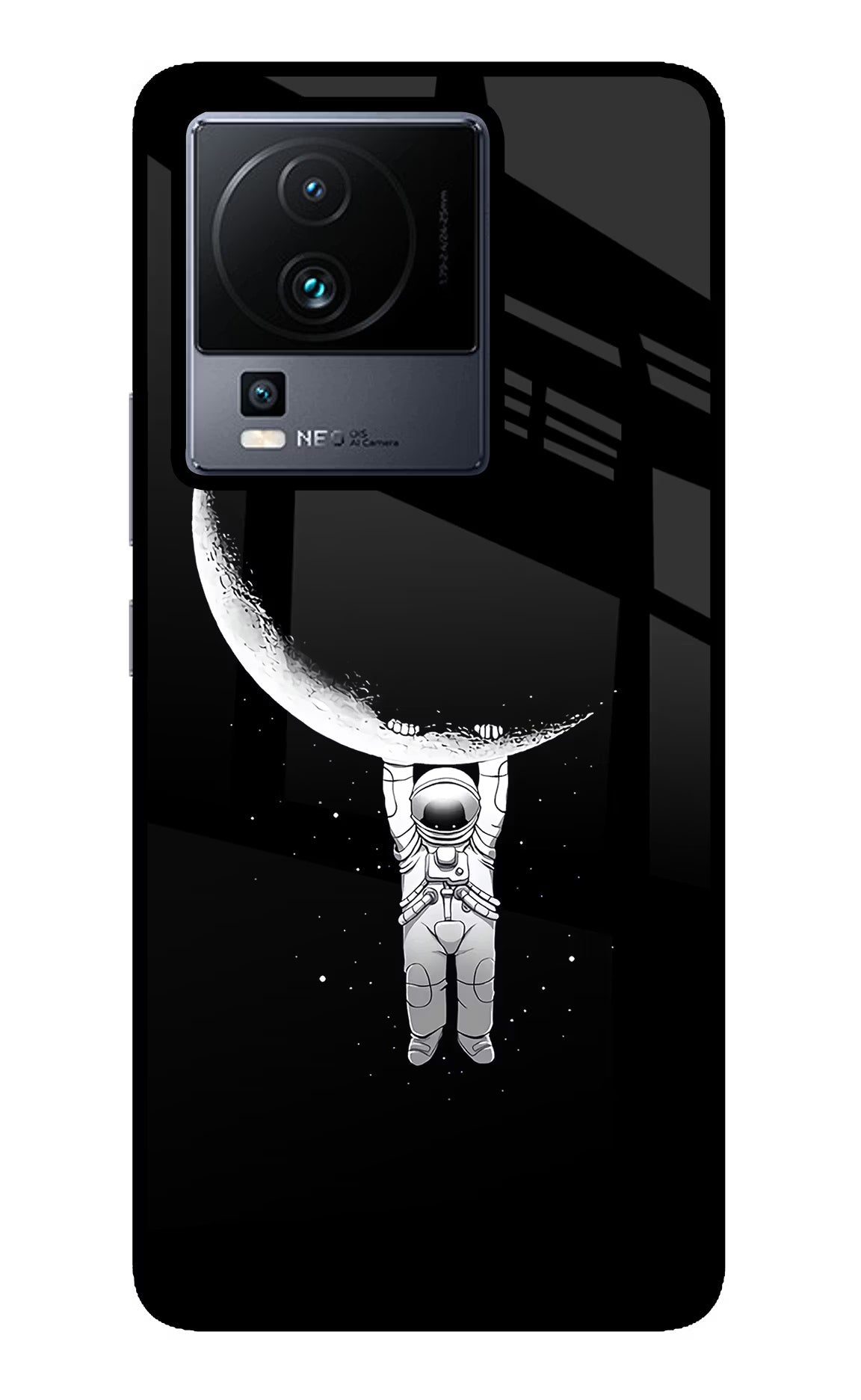 Moon Space iQOO Neo 7 Pro Back Cover Glass Case - Hello Swanky