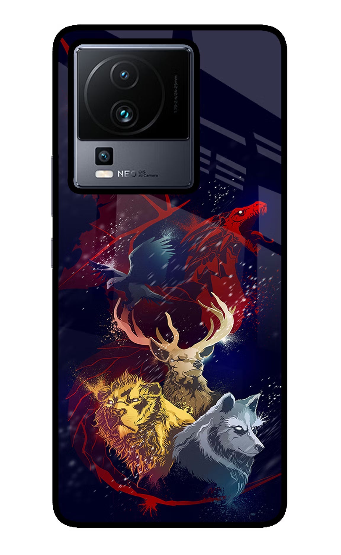 Game Of Thrones iQOO Neo 7 Pro Back Cover Glass Case - Hello Swanky
