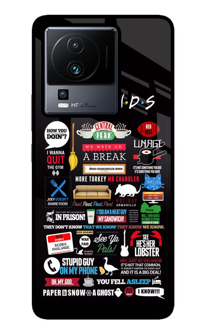 FRIENDS iQOO Neo 7 Pro Back Cover Glass Case - Hello Swanky