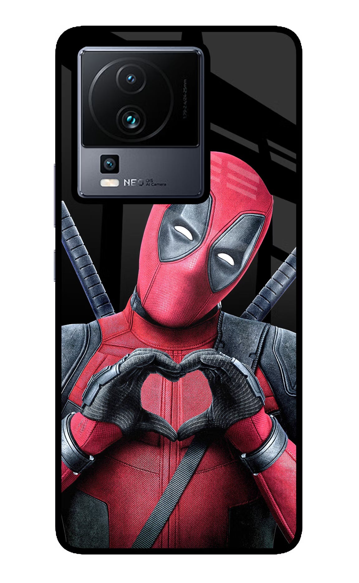 Deadpool iQOO Neo 7 Pro Back Cover Glass Case - Hello Swanky