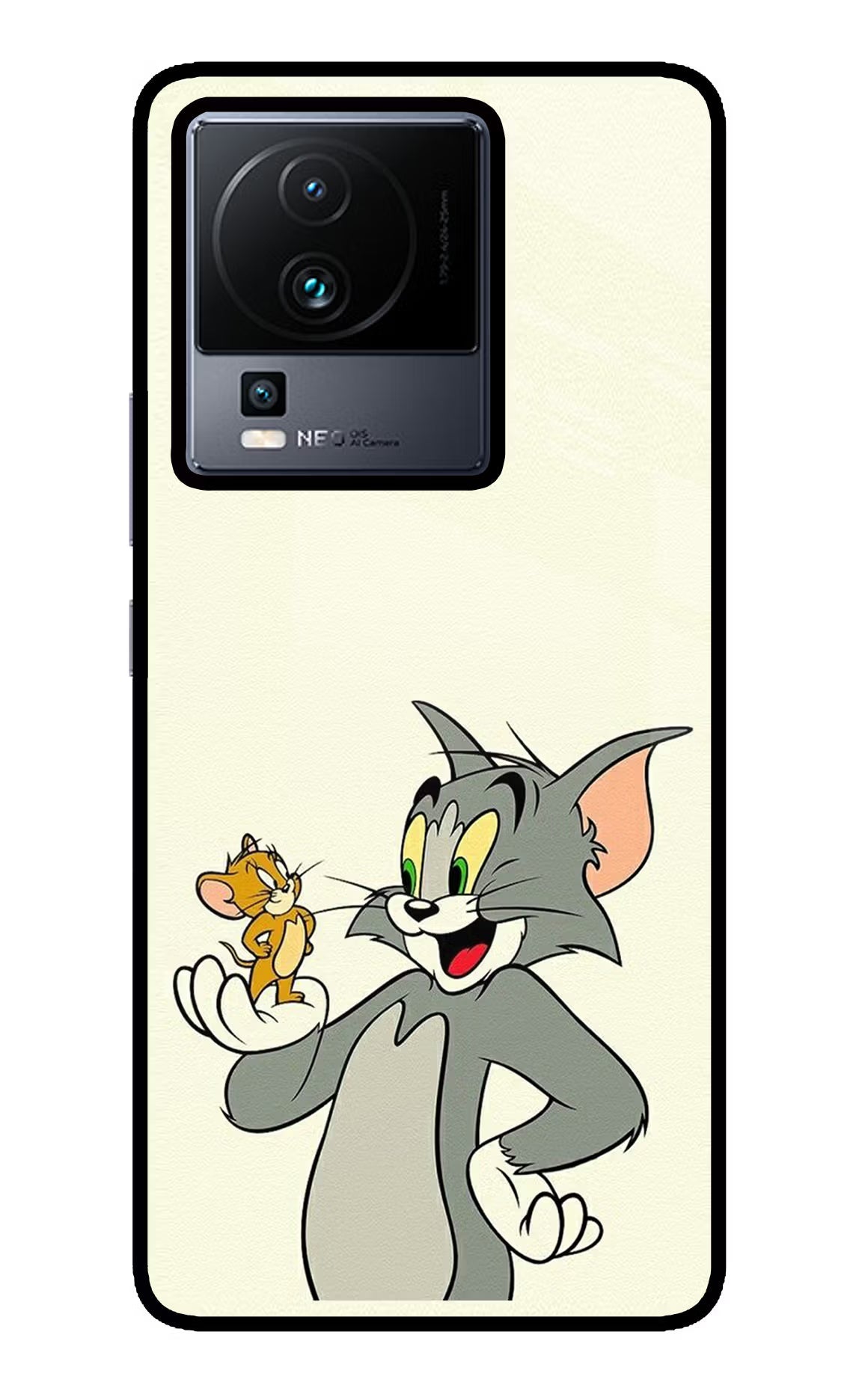 Tom & Jerry iQOO Neo 7 Pro Back Cover Glass Case - Hello Swanky